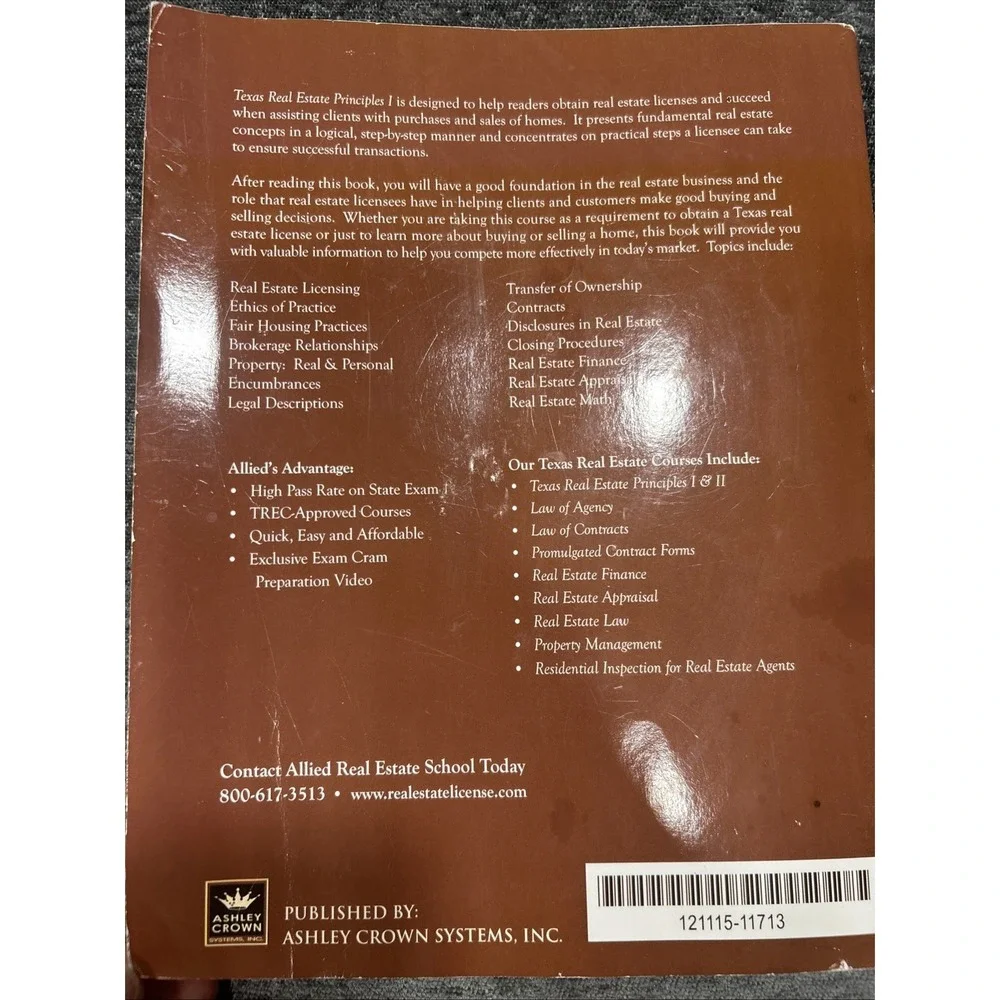 TEXAS REAL ESTATE PRINCIPLES I 3rd Edition- Thoms L. Jensen